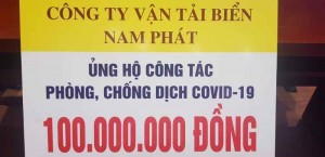 Nam Phat Ship ủng hộ 100 triệu VND mua vắc xin chống COVID