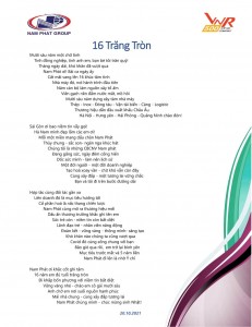 Bài thơ kỷ niệm 16 năm thành lập Nam Phát Group