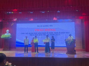 Nam Phát Group ủng hộ Quỹ xây nhà cho hộ nghèo tại TX Quảng Yên - Quảng Ninh